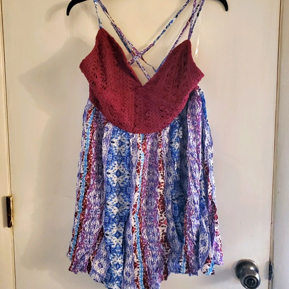 Blue and Purple Dress - Great for summer/ beach